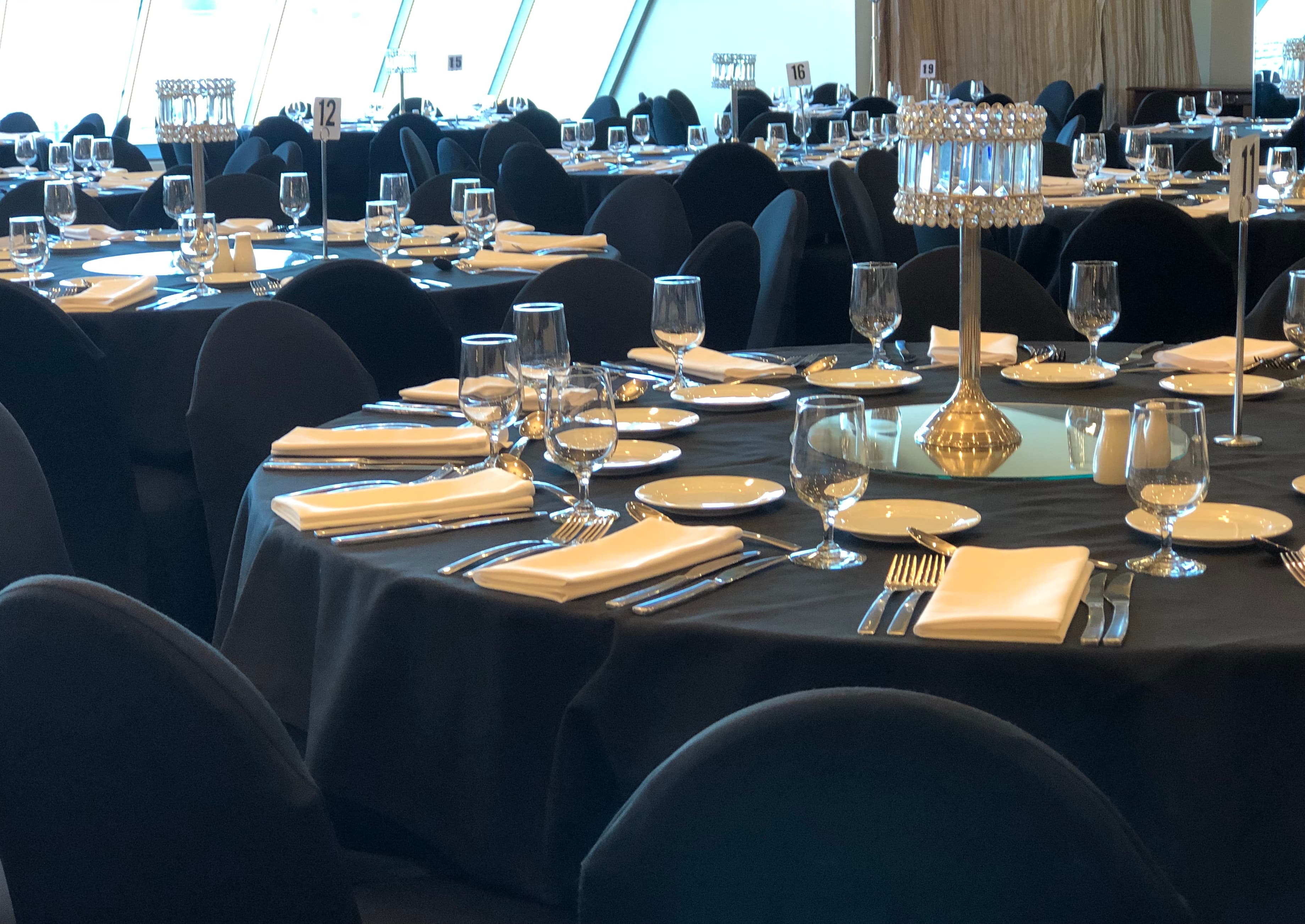 Corporate event setting